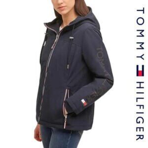 Tommy Hilfiger Women's Small Blue Iconic Stadium Jacket